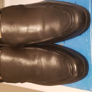 Black loafers